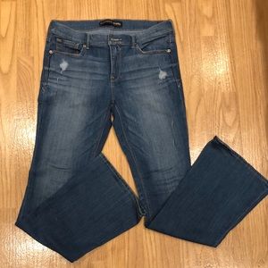 Express Jeans Mia slim flare mid rise